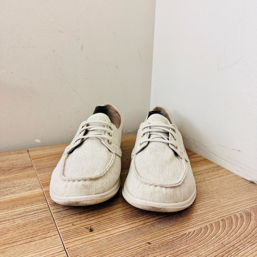 Skechers Women's GOwalk Lite - Isla boat shoes Beige Size 9 - Picture 3 of 11